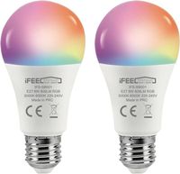 Ampoule Intelligente LED Multicolore Connectée WiFi - iFEEL Globe E27 - Lampe Couleur Dimmable - Compatible Alexa et Google Home