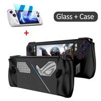 Black and Glass - Coque de protection en silicone pour console de jeu Asus ROG Ally, Housse de refroidissemen