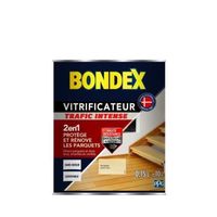 BONDEX Vitrificateur Satin pour Protèger et Rénover les Parquets et Escaliers - Incolore
