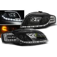 Paire de feux phares Audi A4 B7 04-08 Daylight led LTI noir cligno led-27361043