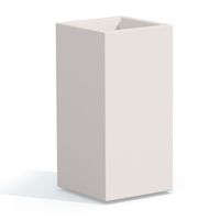 Pot de Fleur Cube Blanc en résine 40x40 cm hauteur 80 cm