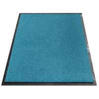 Tapis de Porte | Paillasson d'entrée | Monochrom | Turquoise | 90 x 150 cm