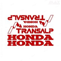 4 stickers TRANSALP – ROUGE FONCE – sticker HONDA 600 650 700 V - HON407