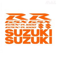 8 stickers SUZUKI – ORANGE – sticker GSX-R GSX R 600 850 1000 - SUZ402