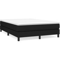 Cadre de lit - OMABETA - Sommier à ressorts - Noir - 140x190 cm