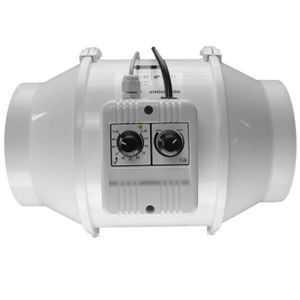 Extracteur air Prima Klima 125 mm 400 m³/h thermostat + variateur