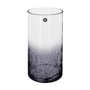 VASE - SOLIFLORE Atmosphera - Vase cylindrique verre craquelé H30 D