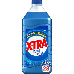 X-TRA Total Lessive liquide au savon de Marseille et aloe vera 44 lavages  2.2l pas cher 