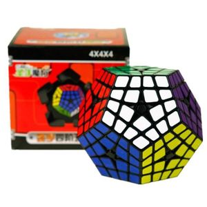 CUBE ÉVEIL Noir - Cube Magique Shengshou Megaminx 4x4, Maître Kilominx 4x4, Jouets Éducatifs Professionnels, Puzzle Tors