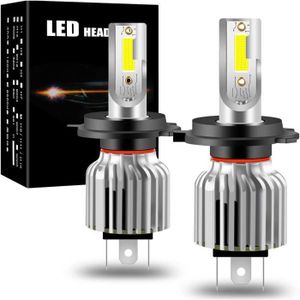 PHARES - OPTIQUES Ampoule H4 9003 Hb2 Led, 60W Phares Pour Voiture E