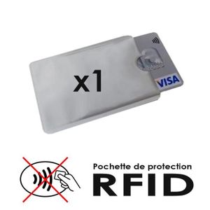 Pochette de protection carte bancaire RFID / NFC Etui ANTI-PIRATAGE Visa CB  new