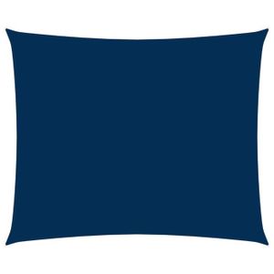 PARASOL WORD Design Voile de parasol Tissu Oxford rectangulaire 3x4 m Bleu®AEUYKE® MODERNE