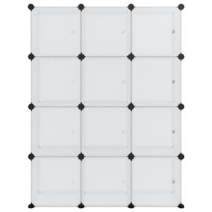 ÉTAGÈRE - BIBLIOTHÈQUE Cubes de rangement Fafeicy - Transparent - PP LS00