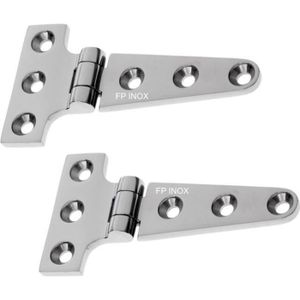 Lot de 2 Charnière inox 141x29mm Epaisseur 4.5mm