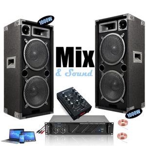PACK SONO Pack Sono Ibiza Sound 2480W Total - Ampli 2x240W -