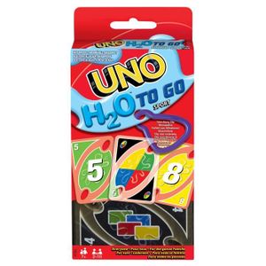 CARTES DE JEU Mattel Games - UNO H20 TO GO - Uno Sport Jeu De Ca