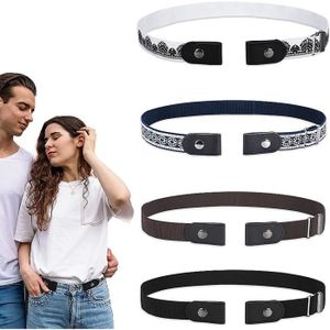 Ceinture Homme Elastique Ceinture Et Boucle,Ceinture Sans Boucle Pour Homme Et Femme,pantalon En Jean Extensible Ceinture Femme Sans Boucle