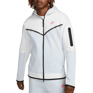 Nike Sweat à Capuche Sportswear Swoosh Tech Fleece - Gris/Blanc