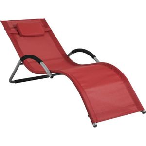 CHAISE LONGUE SoBuy OGS38-R Transat de Jardin Chaise Longue Bain