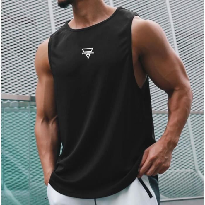 Débardeur Homme Musculation Slim T-Shirt de Sport Serré Léger Séchage  Rapide Respirant Maillots de Corps Homme - Gris - Cdiscount Sport