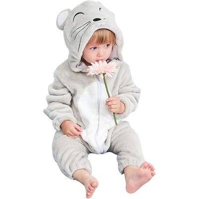 Grenouillère Bébé Nouveau-Né 0-3 Mois - Coton Doux Manches Longues - Ensemble Avec Bonnet Et Gants