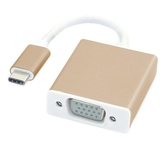 Elebase iPhone 16 Adaptateur USB C vers VGA,Thunderbolt 3/4 Type C Mâle vers VGA Femelle Convertisseur pour 15 Pro Max,MacBook Air 2023,iPad 10,iMac,Samsung Galaxy S25 S24 A56,Tab S9 S10,Dell XPS,17