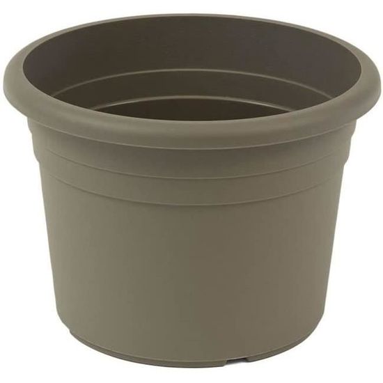 Greemotion Pot à Orchidée Ornella Blanc - Rond 13x15 Cm - Pot De Fleurs Design En Plastique Résistant UV Et Gel Pour Intérieur