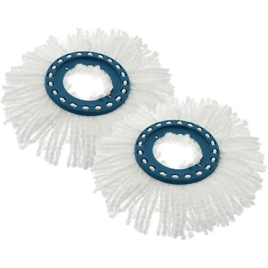 Kit De Rechange Pour Balai Vileda Turbo - 2 Têtes Microfibre + Manche + Base
