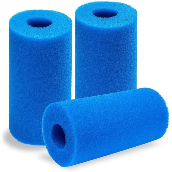 Ahlsen Lot De 2 Filtres De Piscine De Réutilisables Et Lavables En Mousse Pour Piscine Compatible