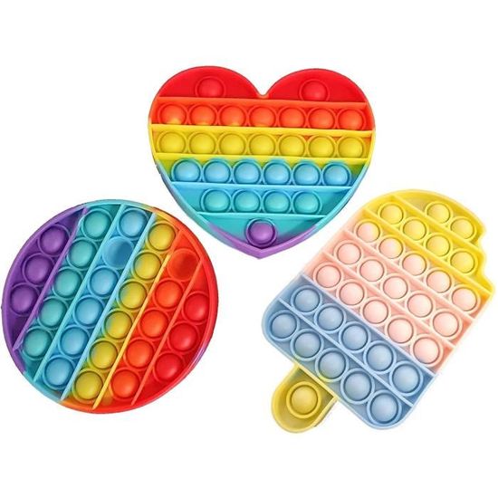 Jouets Sensoriels Anti-stress En Silicone - Lot De 6, Pour Enfants Et Adultes, 26,7 Cm