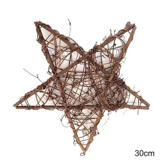 Alipis 30 Pièces Bagues En Rotin Naturel Pour Couronnes - Anneaux Rotin Séché DIY Noël Artisanat Décoration