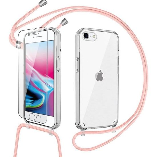 Custodia Trasparente Per IPhone SE 2022/2020/7/8 (4,7″) – TPU Antiurto + 2 Vetri Temperati 9H, Anti-ingiallimento, Trasparente