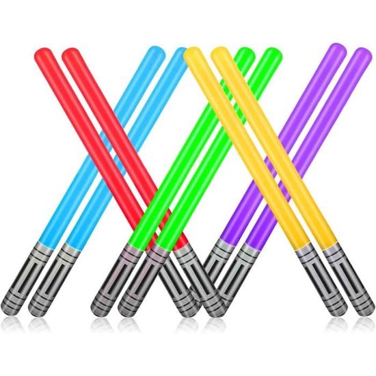 18 Ballons Sabre Laser Gonflables - Décoration Fête Star Wars, Anniversaire, Cosplay Enfant