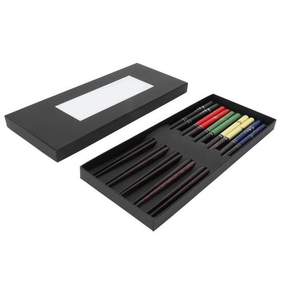 CJBIN Baguettes Sushi Led, 2 Paires De Baguettes Sushi Lumineuses, Aquettes Spade Laser, Baguettes Lumineuses à Led, Réutilisables, Avec Poignée Amovible, Lavables Au Lave-vaisselle, Pour Sushi Party