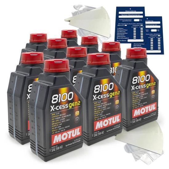 5 LT Olio Motore MOTUL 5W40 8100 XCESS GEN2 VW 502.00 505.00 MB 229.5 A3/B4 MO28 3374650296524 - Foto 12
