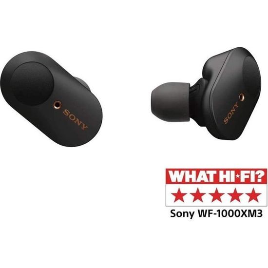 Ecouteurs Sony WF-1000XM3 Noir bluetooth a reduction de bruit  sans fil