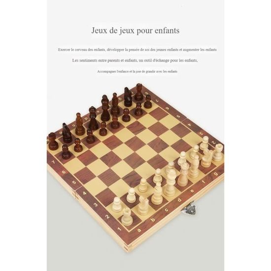 Échiquier Magnétique Portable – Jeu De Stratégie En Voyage Avec Pièces Aimantées | Cadeau Famille Fêtes Noël