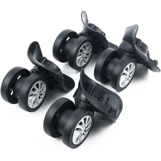 ZYWUOY Lot de 4 roues pivotantes universelles de rechange pour bagages