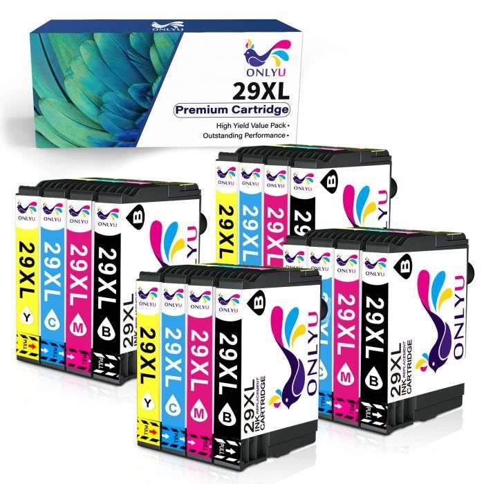 Cartouches D'encre 29XL Compatibles Epson XP-245, XP-342, XP-345, Etc. - Pack Neuf, Technologie Jet D'encre