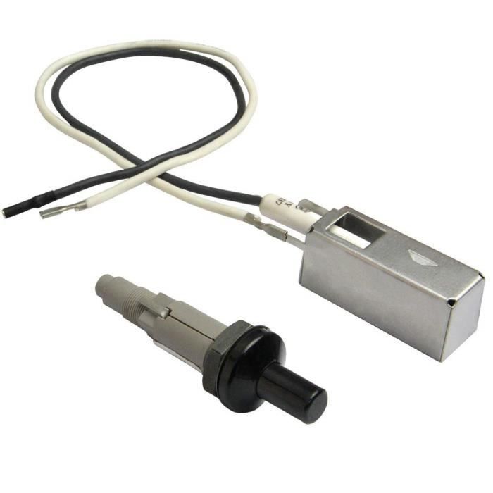 onlyfire Bouton Pression Batterie piézo-allumeur Kit pour Weber Spirit Genesis, platine, argent et or Barbecue à gaz