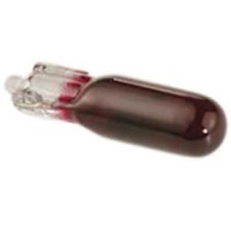 LAMPE AMPOULE ROUGE 12V 1.2W WEDGE TEMOIN T5 (W2X4.6D) ECLAIRAGE COMPTEUR