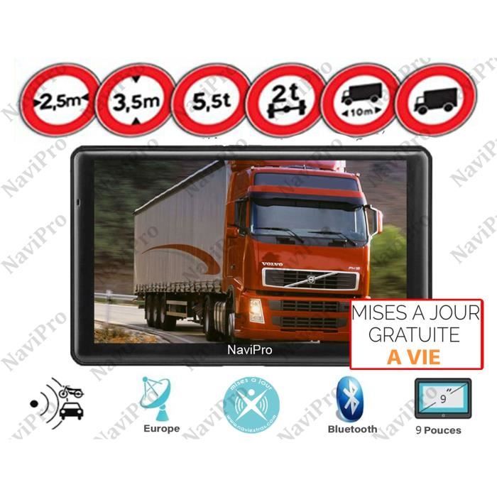 GPS POIDS LOURDS 9 POUCES HD EUROPE