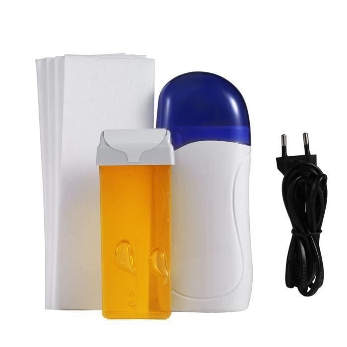Épilateur de cire Épilation chauffeur + cartouche de cire + papier épilatoire miel EU Plug Me65830