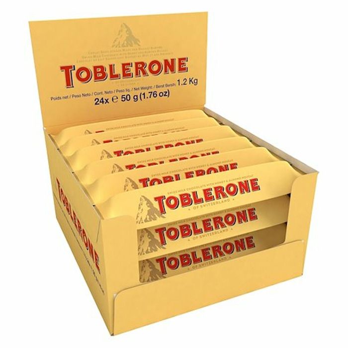 TOBLERONE LAIT . 50gr. BTE DE 24