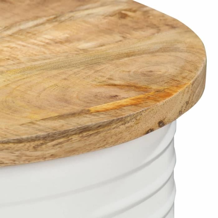 Style Élégance Chic - Table basse Style Scandinave - Bout de canapé Table à thé 43x55 cm Bois de manguier solide - 46428