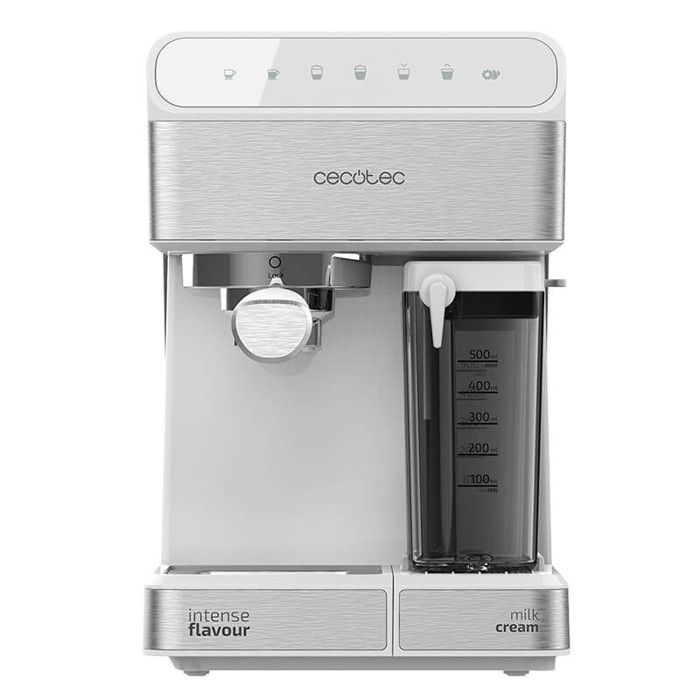 Cecotec Machine à café Semi-automatique Power Instant-ccino 20 Touch Serie Bianca. 20 bars de Pression, 1.4 L, 6 Fonctions , Chauffa