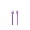 Câble USB-C mâle / USB A mâle plat - 1m - USB 2.0 - Violet