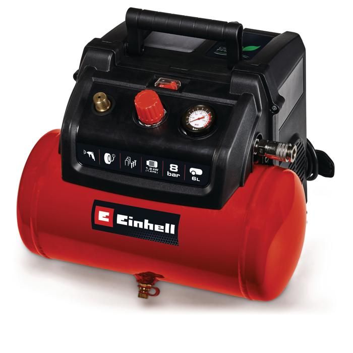 Compresseur mobile TC-AC 190/6/8 OF Set - Réservoir à air