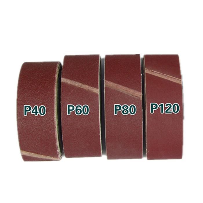Bandes abrasives 75MM X 533MM PONCEUSE A GRAINS 60 QUALITES MELANGEES 75 533 3 -Bourgogne