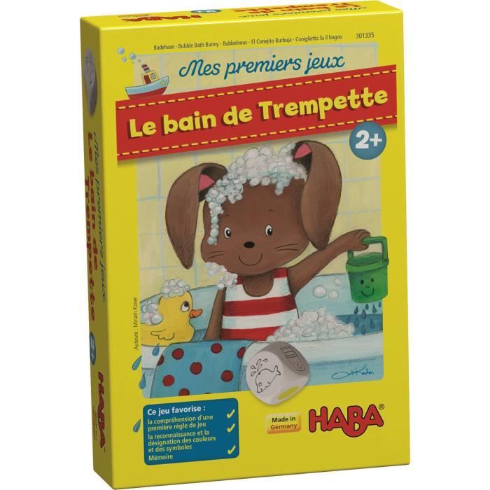 HABA - Mes Premiers Jeux - Le Bain de Trempette - Jeu de mémoire et de langage - 2 ans et plus, 301335